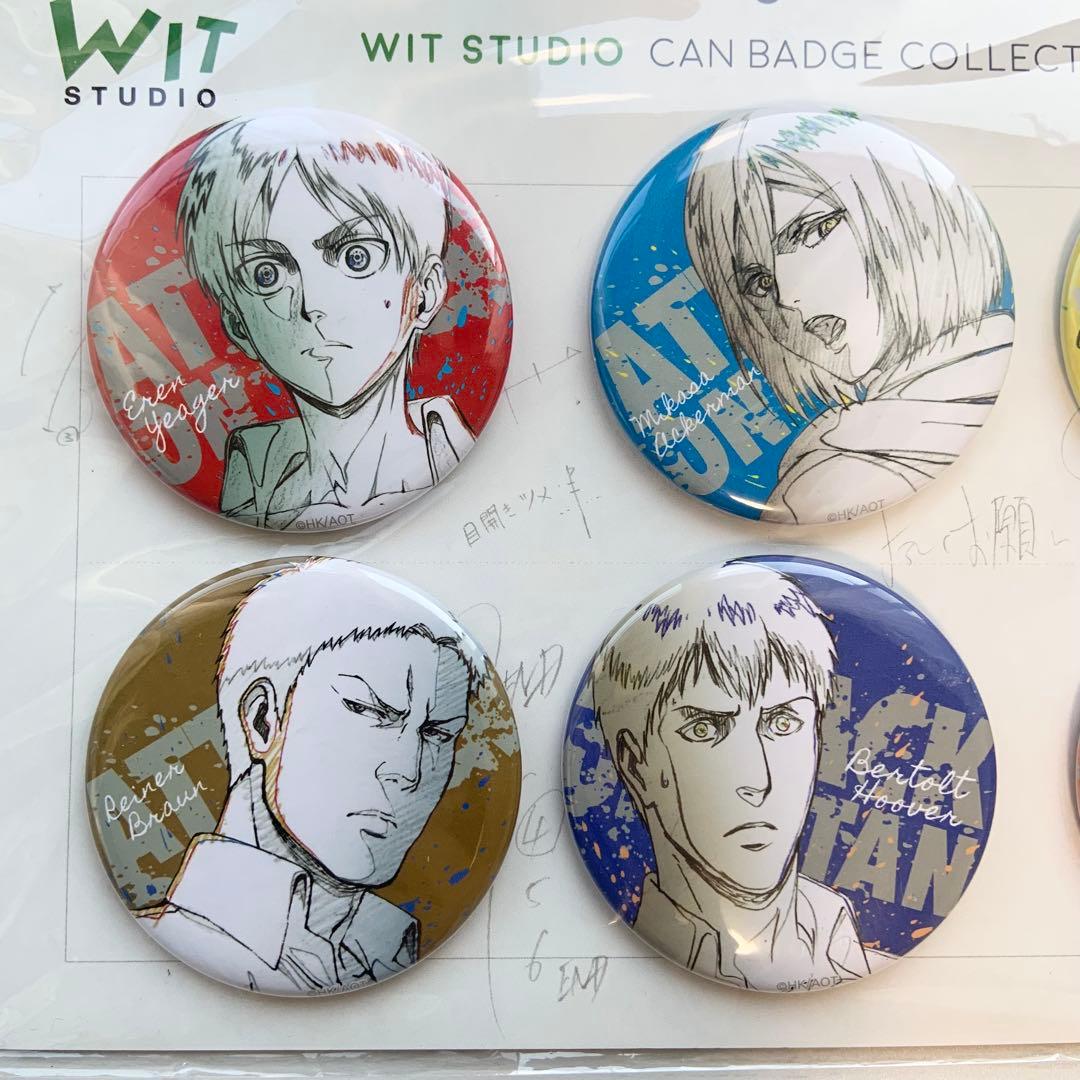 R*1様 【未開封】進撃の巨人 WIT STUDIO 缶バッジコレクション