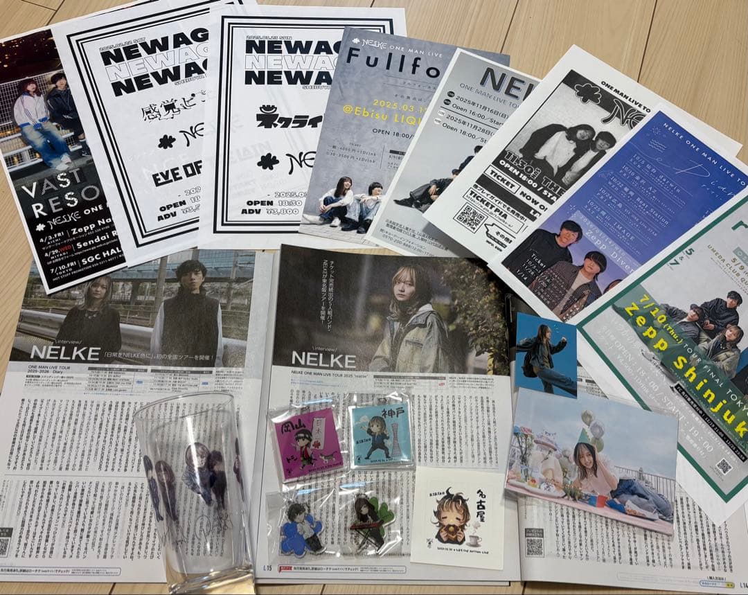 NELKE RIRIKO Birthdayポストカード　グラス　キーホルダー