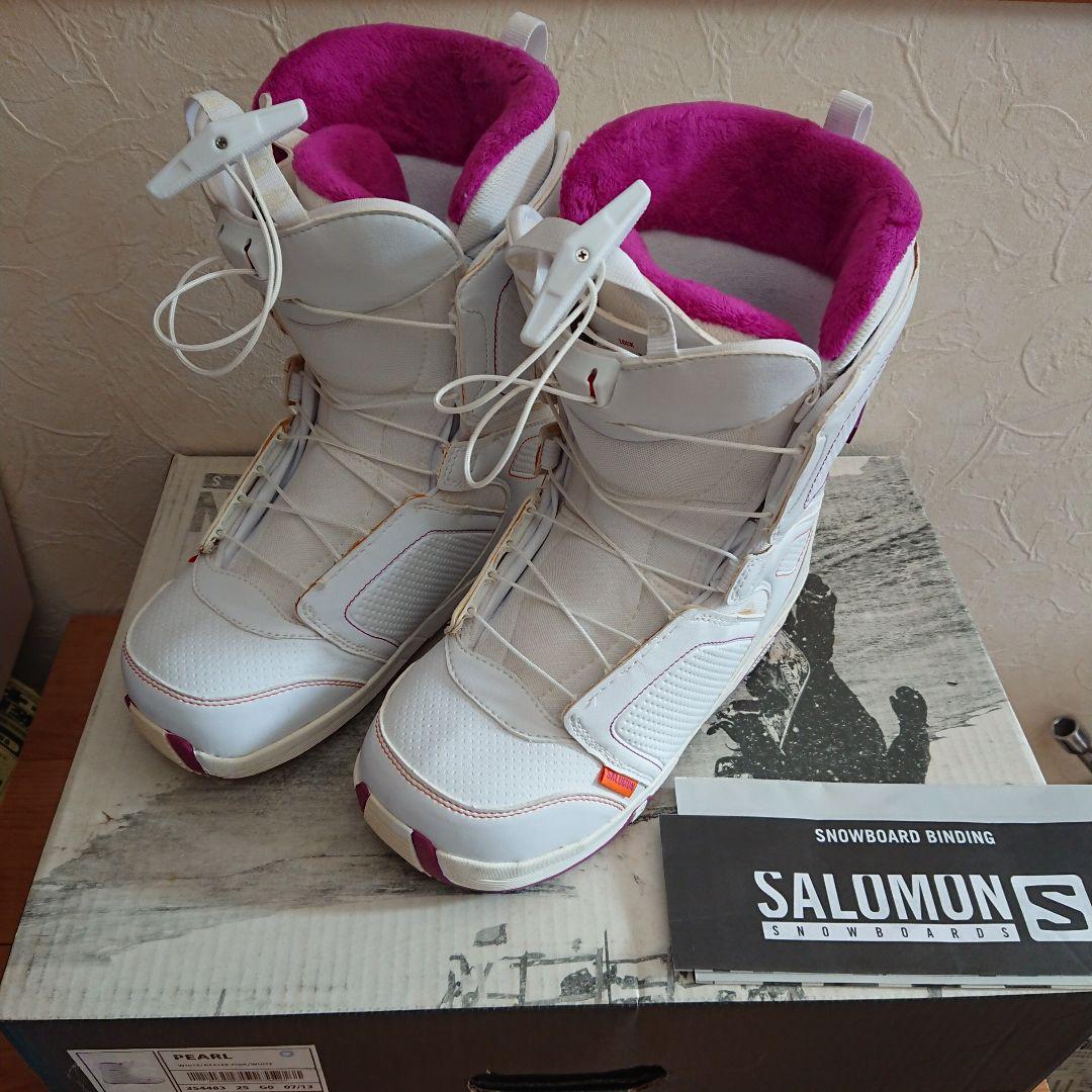 1回使用 サロモン pearl スノボブーツ スノーボード サイズ8 25cm