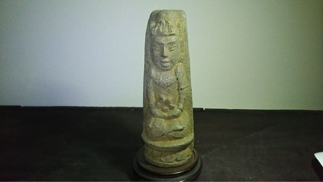 中国 朝鮮 李朝 石製 道教像 稀少 石仏 金銅仏 仏像 仏教美術 骨董 古美術