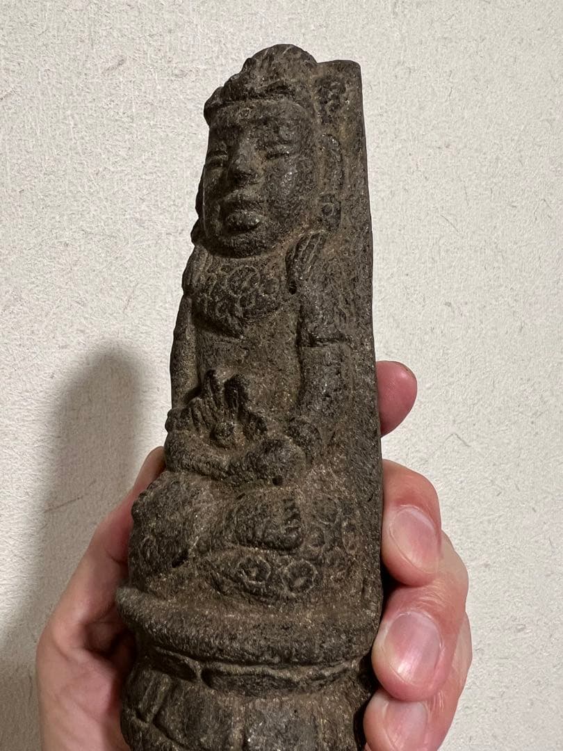 中国 朝鮮 李朝 石製 道教像 稀少 石仏 金銅仏 仏像 仏教美術 骨董 古美術