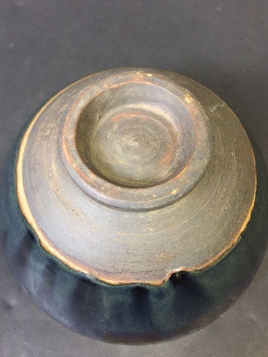 抹茶茶碗 鐵銹花磁州窯茶碗 茶道具 時代物