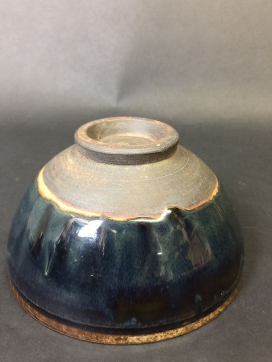 抹茶茶碗 鐵銹花磁州窯茶碗 茶道具 時代物