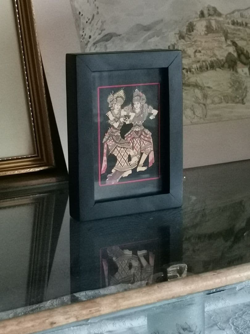 インドネシアバリ島アート細密画 神の踊り コモシャンバラ ベガワンギリ専属絵師作