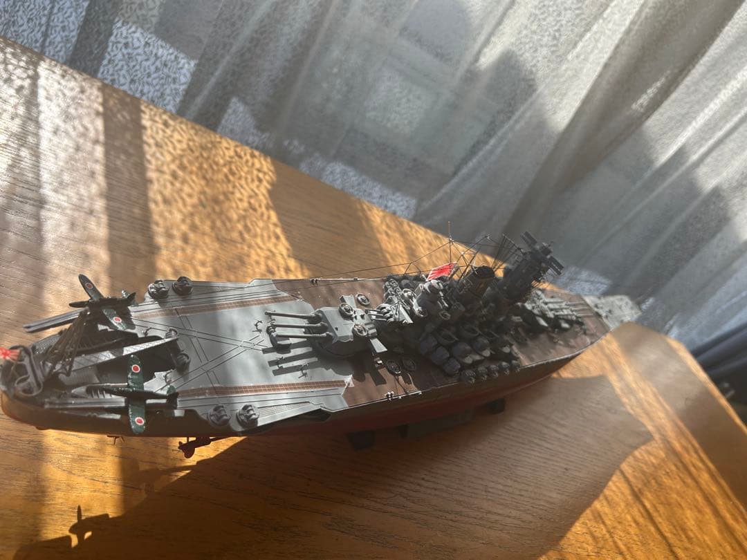 (超精密製作)男達の戦艦大和最終型 サイズ1/350完成品(送料込み)販売です。