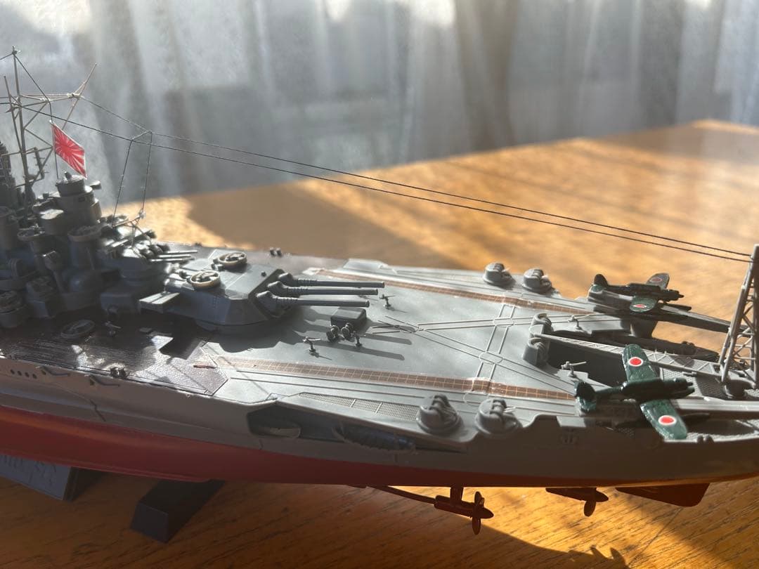 (超精密製作)男達の戦艦大和最終型 サイズ1/350完成品(送料込み)販売です。