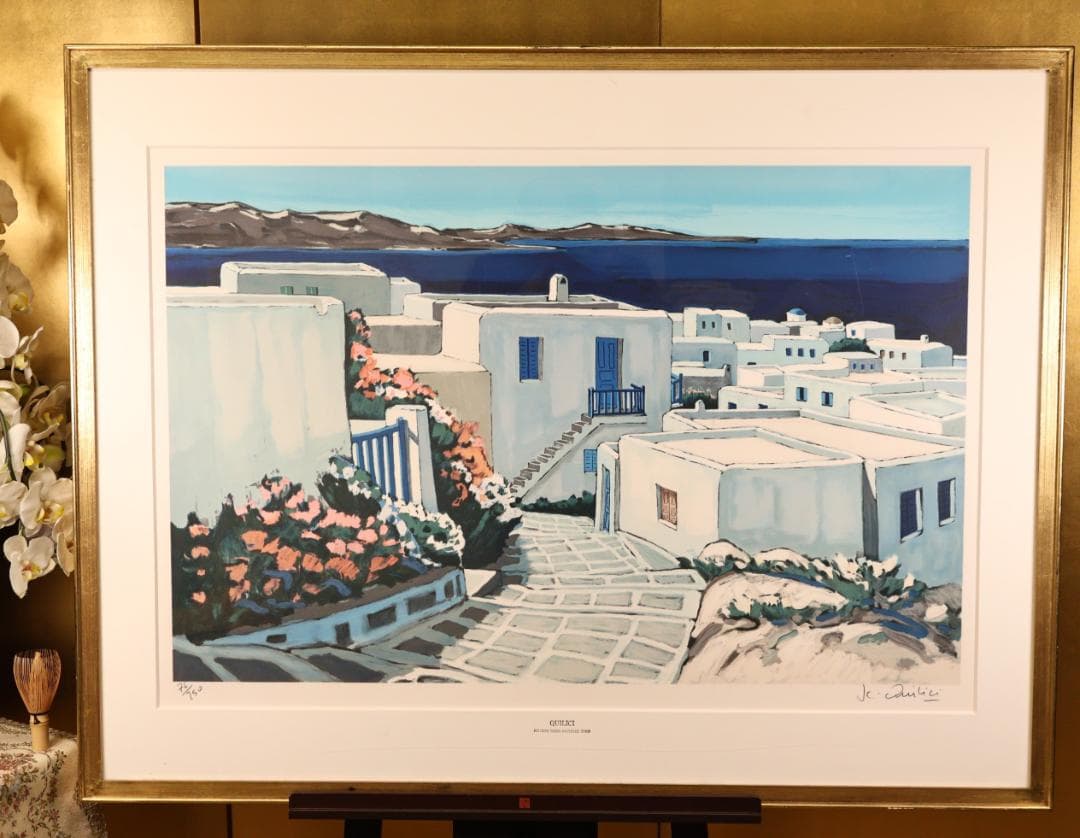 BK293 ジャン・クロード・キリチ 「ミコノス島の花と光 」 76/250