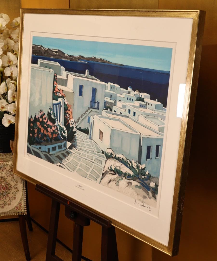 BK293 ジャン・クロード・キリチ 「ミコノス島の花と光 」 76/250