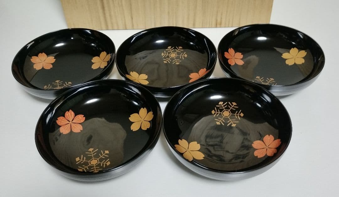 輪島塗　雪月花蒔絵　煮物椀　作家もの