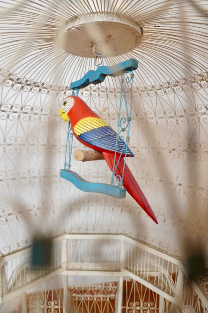 ヴィンテージ 特大鳥かご 高さ1m バードケージ