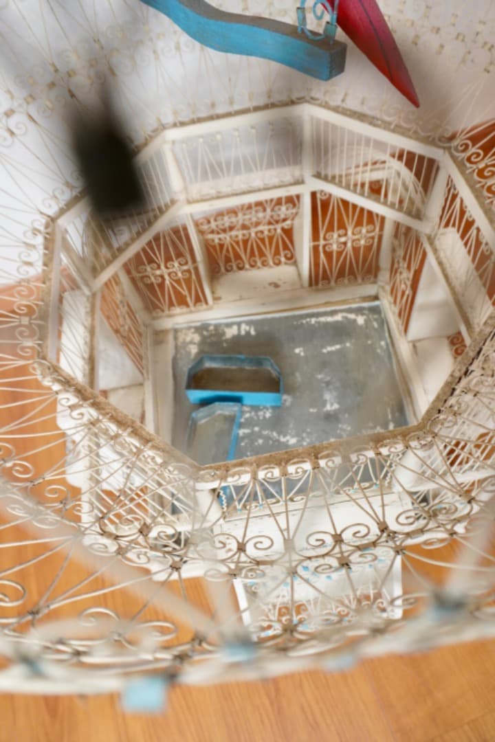 ヴィンテージ 特大鳥かご 高さ1m バードケージ