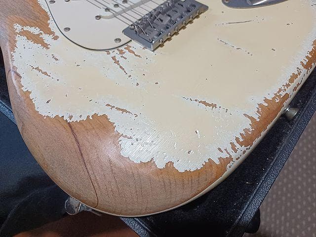 ◆ CustomElectr Relic OlympicWhiteStrato◆