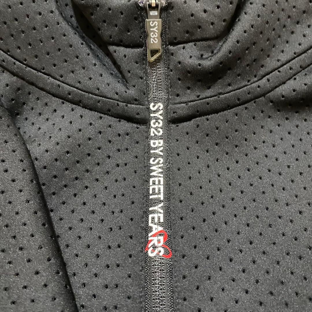 【SY32 SWEET YEARS】メンズ ジップアップパーカーMブラック