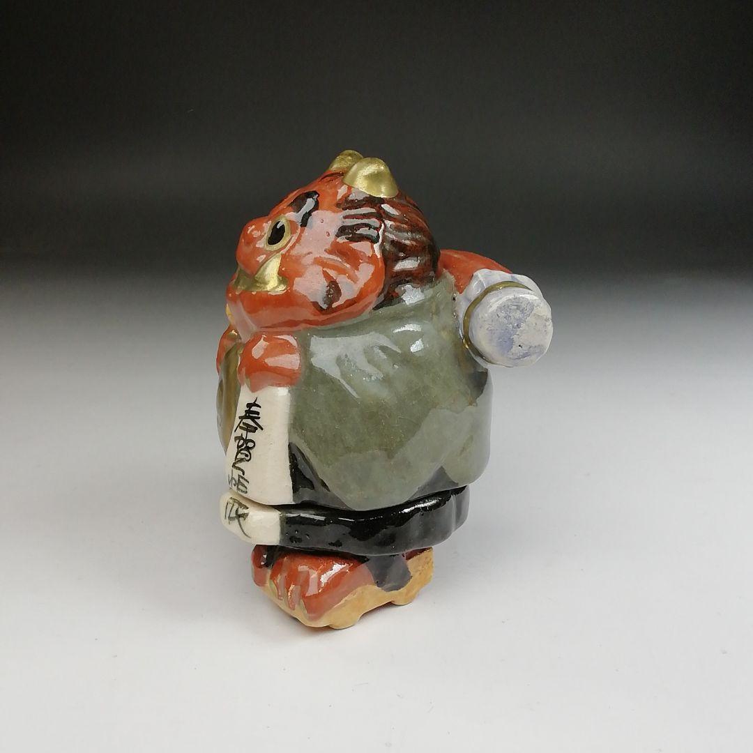 Ｔ８４０　香合　『鬼の念仏』『伊東桂楽 造』　共箱　茶道具