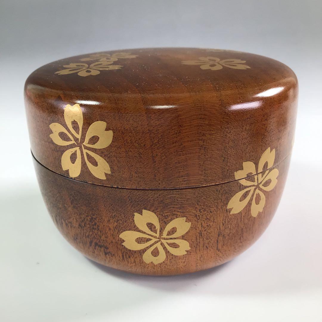 Ｒ３５９　棗　『中村宗悦作』『淡々斎好写』『桜蒔絵』『大堰川棗』　共箱　茶道具