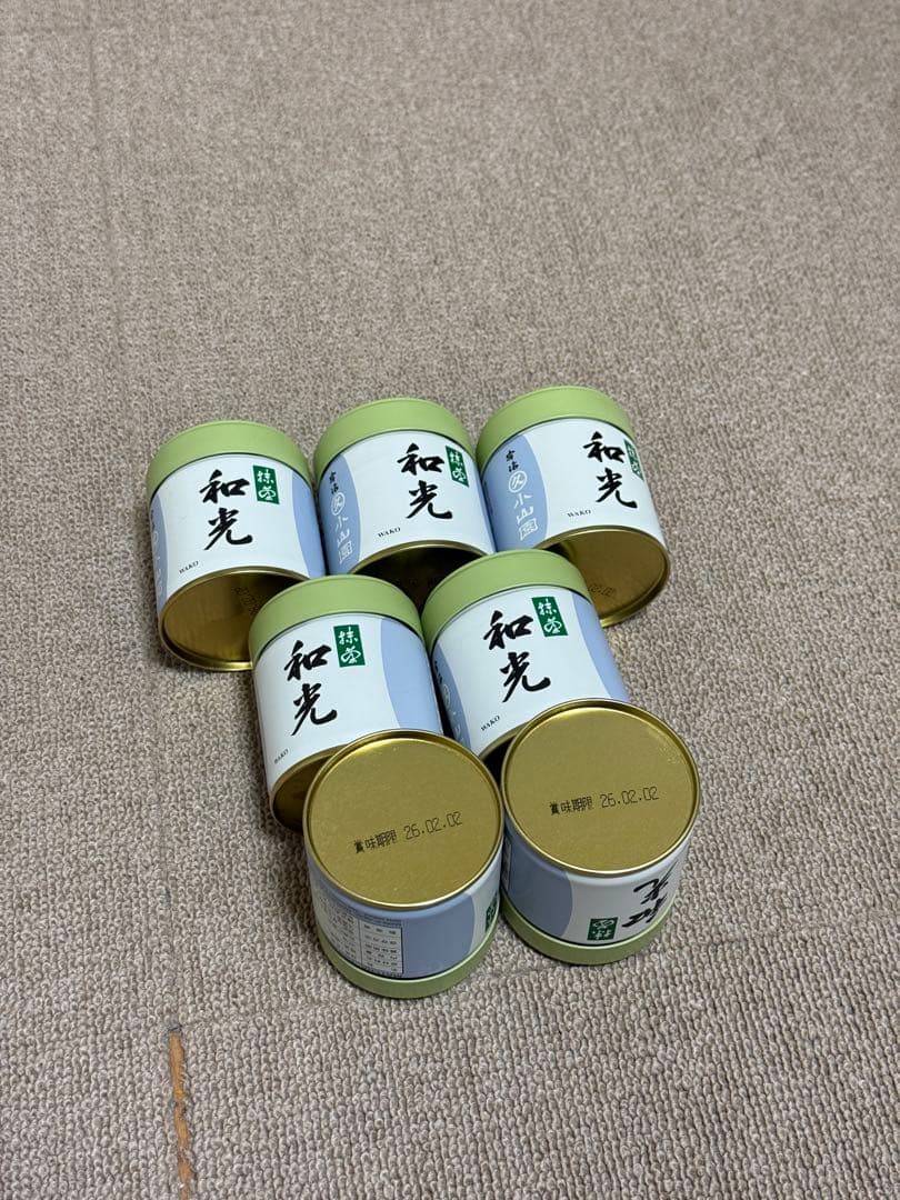 丸久小山園　抹茶　和光 40g x 7缶