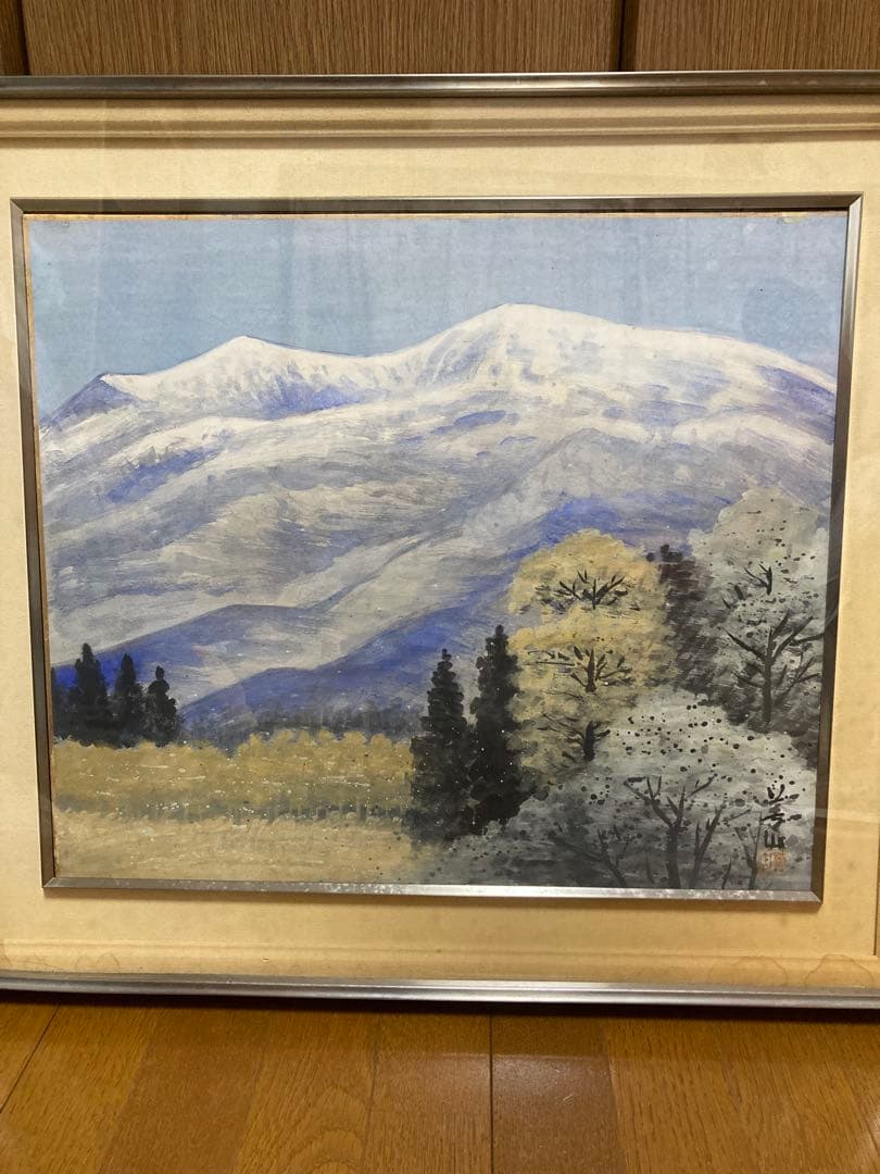 風景　油絵　美山