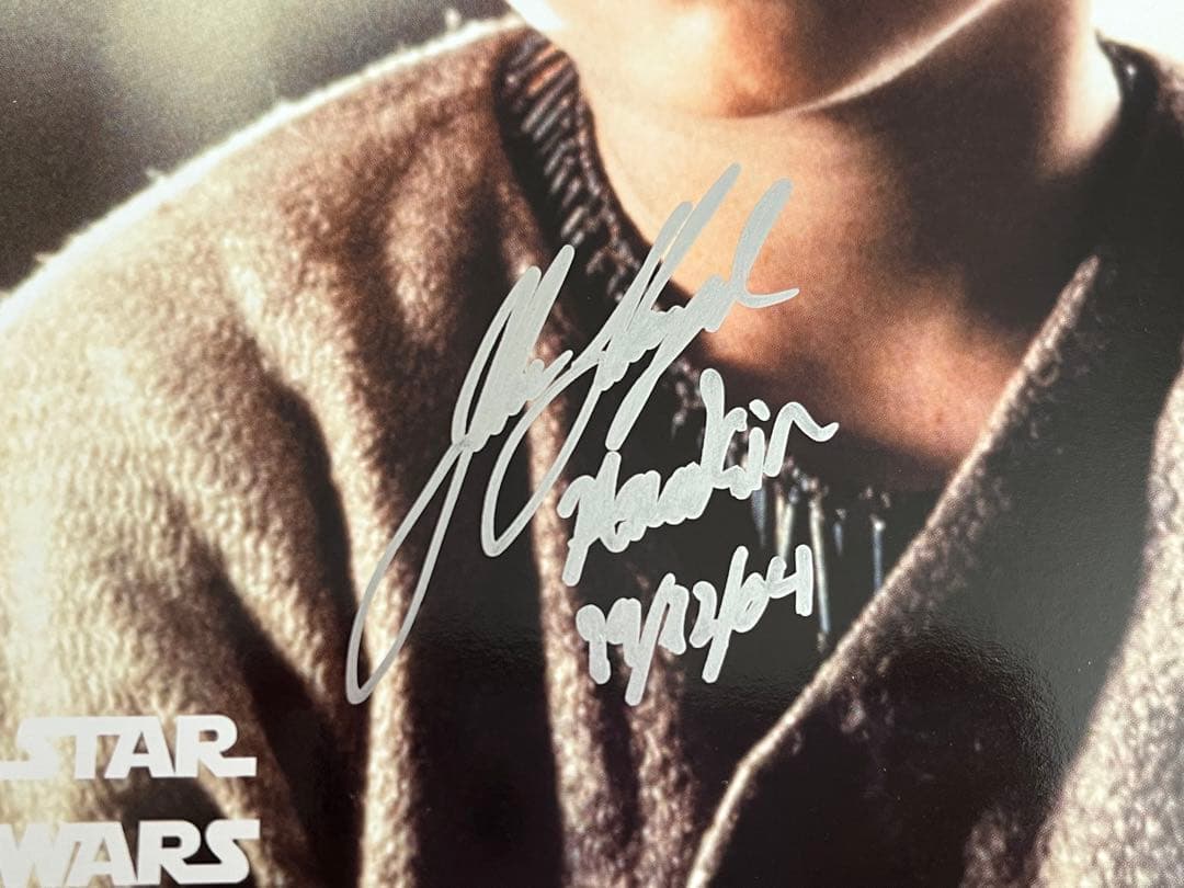 スターウォーズ　直筆サイン　アナキン・スカイウォーカー　ジェイク・ロイド