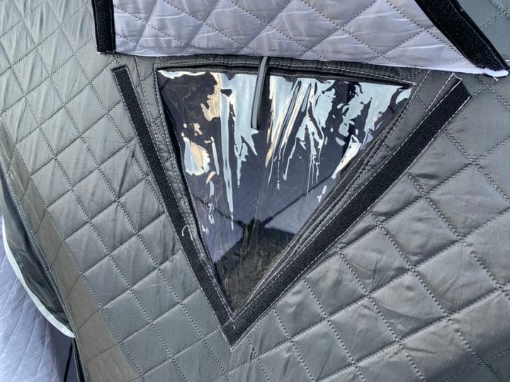 サウナテント黒色ブラック　ワンタッチ　ポップアップ式