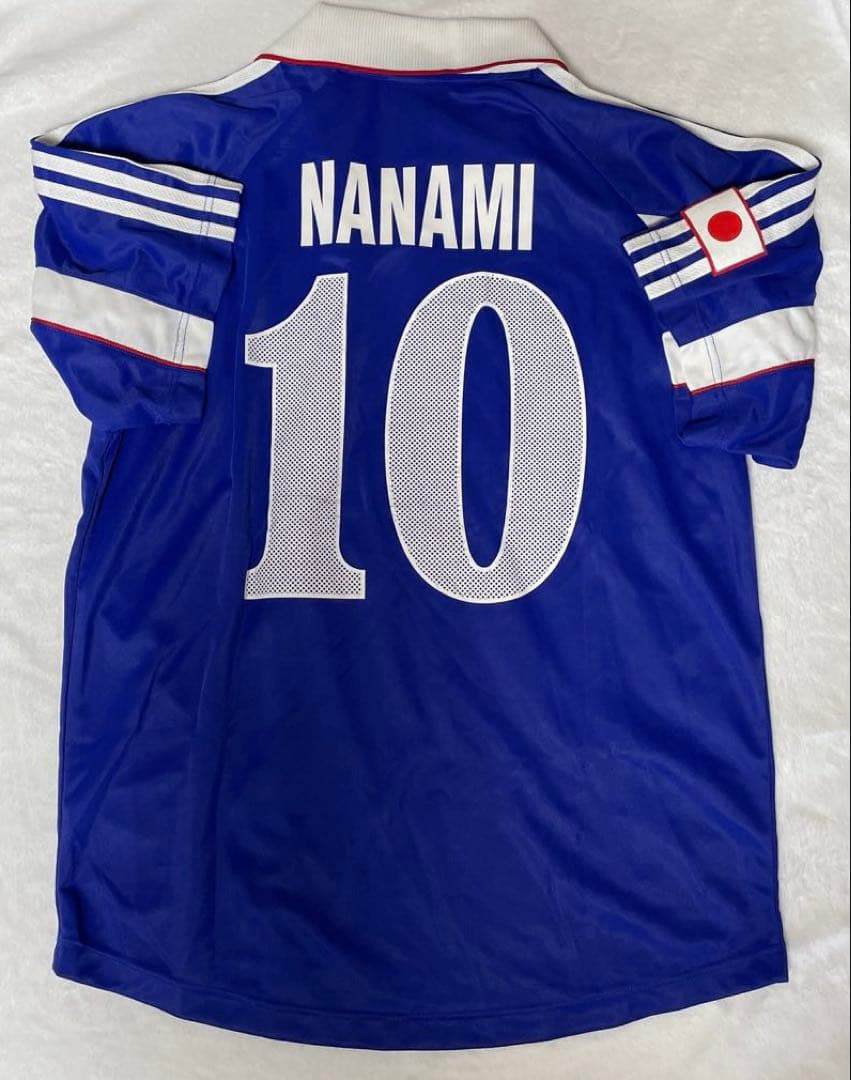 サッカー日本代表　【サイン入り】 10名波浩選手ユニフォームLサイズ