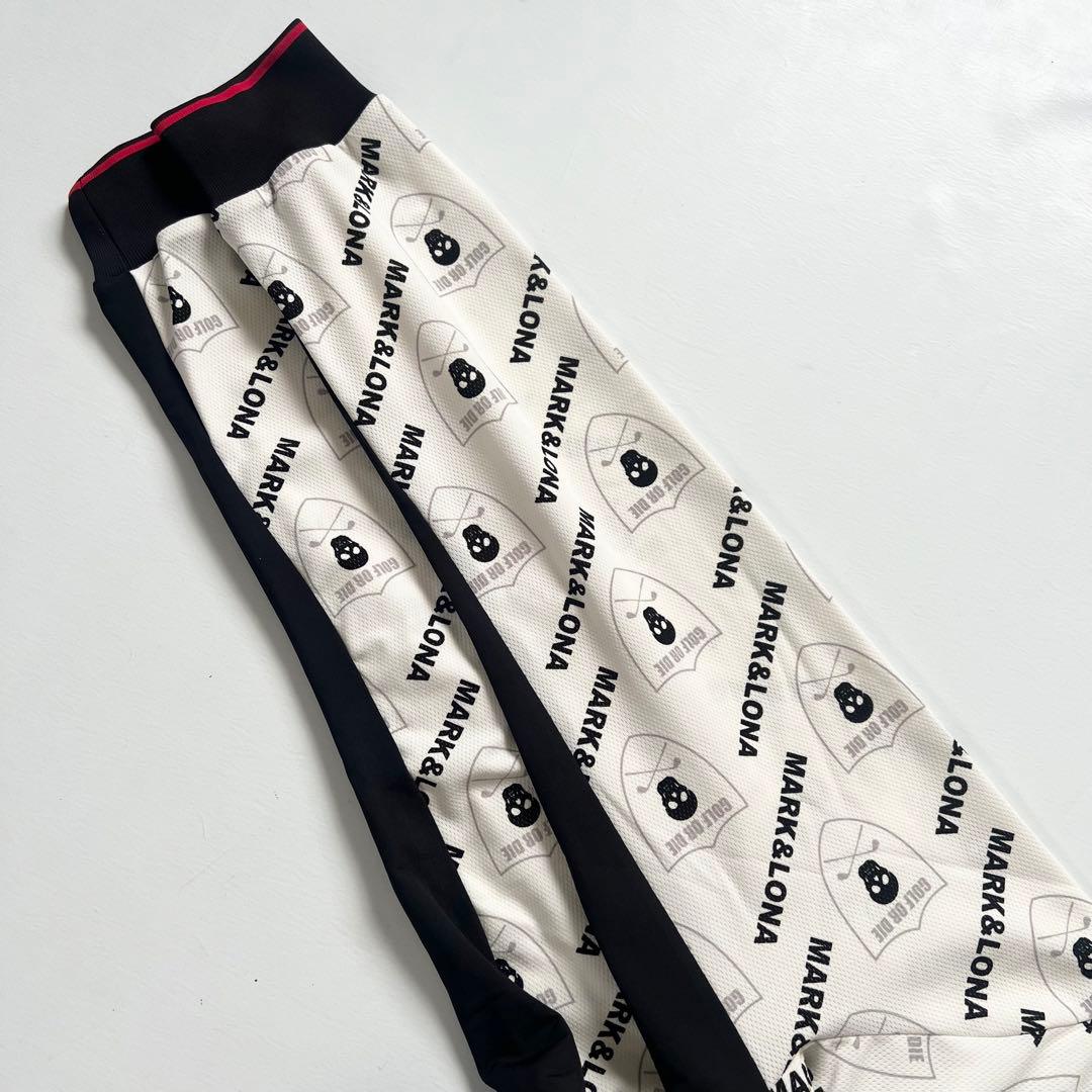 MARK&LONA マークアンドロナ　ナイロンジャケット　総柄　白　メンズ　46