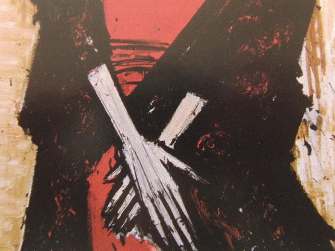 ベルナール・ビュッフェ「Annabel a la robe rouge」