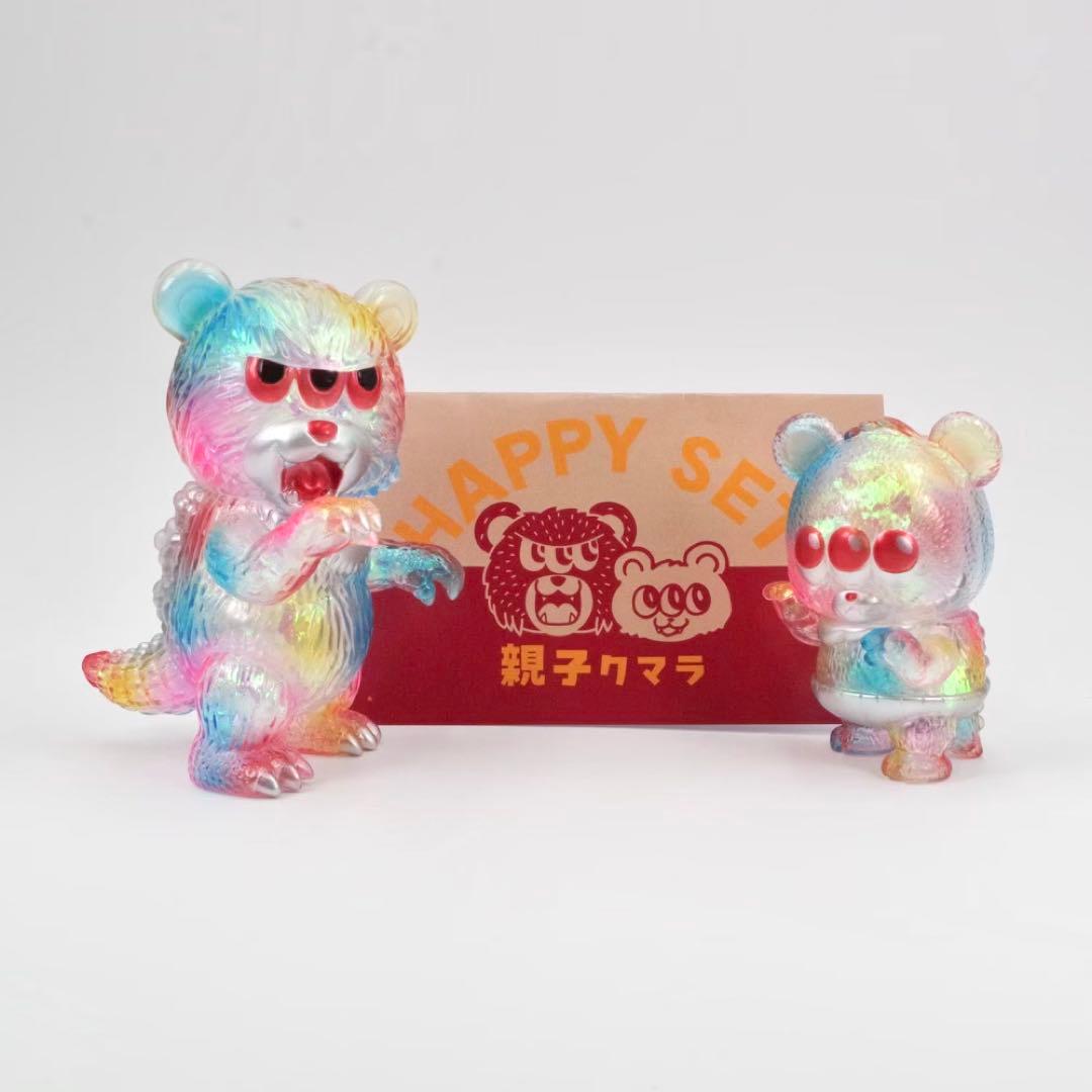 【ART JUNLIEXPEACH HELL】クマラ親子 ハッピーセット　ソフビ