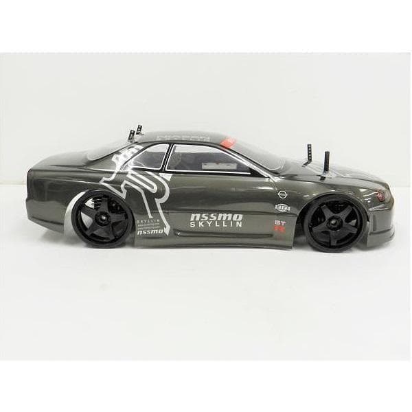 ターボ機能付 1/10 ドリフトラジコン GR002 ガンメタ スペアボディー付