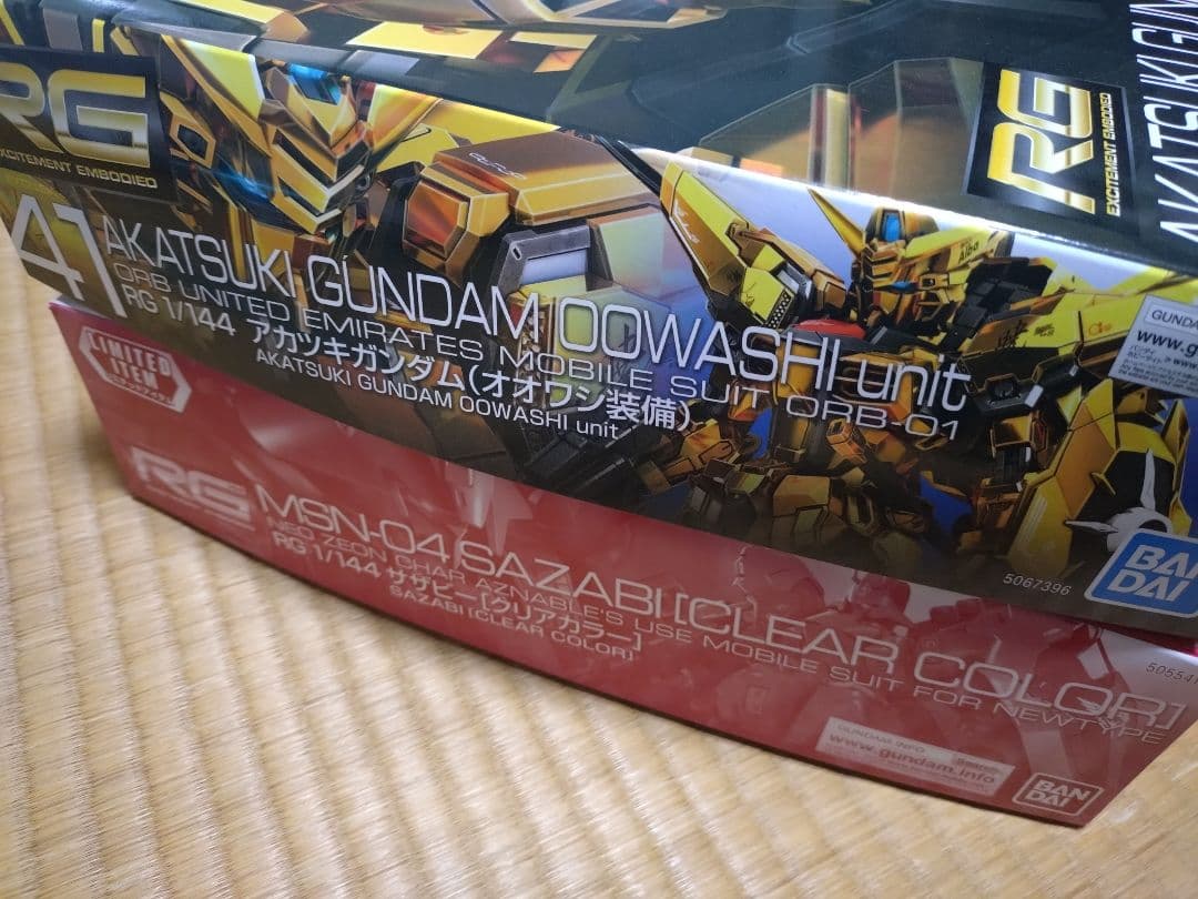 RG MSN-04 サザビークリアカラー& 暁ガンダム セット