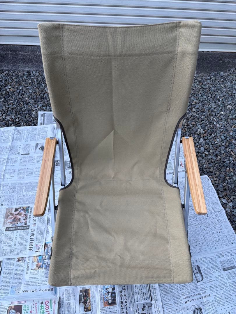 室内使用　美品　スノーピーク　ローチェア30 カップホルダー付き