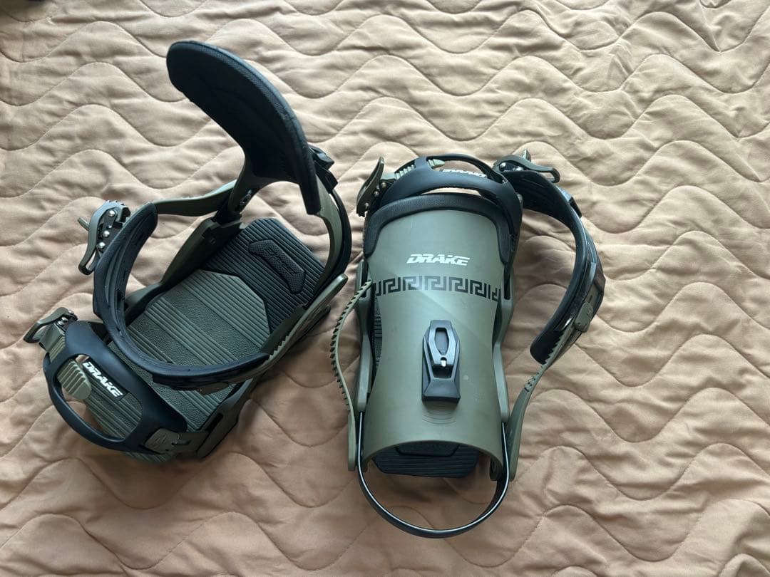 DRAKE スノーボードビンディング オリーブグリーン