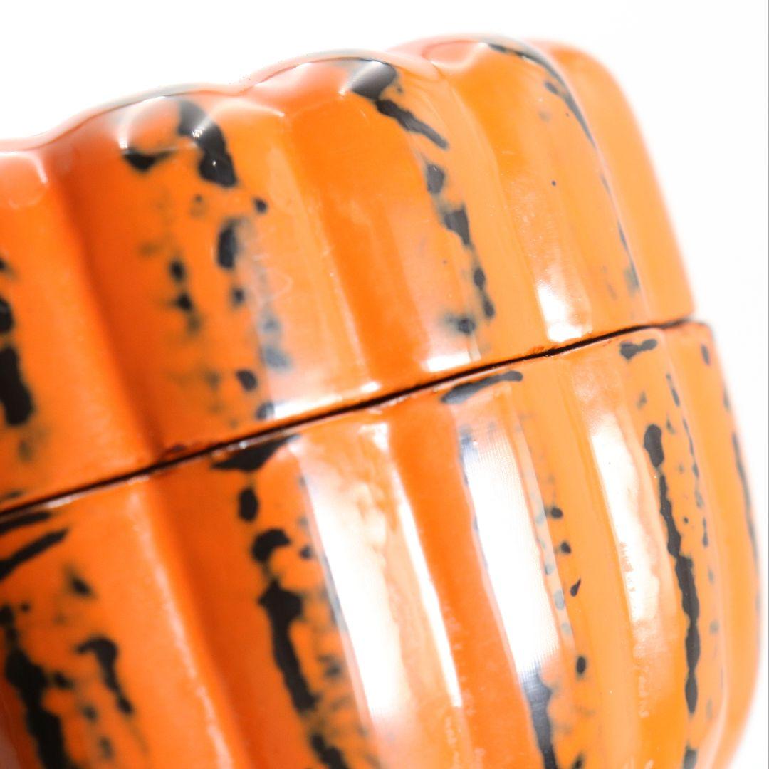 川上峰春作 根来 菊割棗 茶道具 共箱　V840