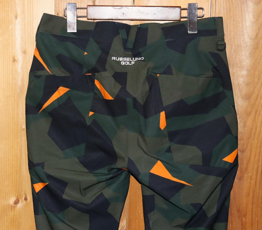 新品 ラッセルノ ゴルフ ストレッチ カモフラロングパンツ (4/M)　Ⓗ