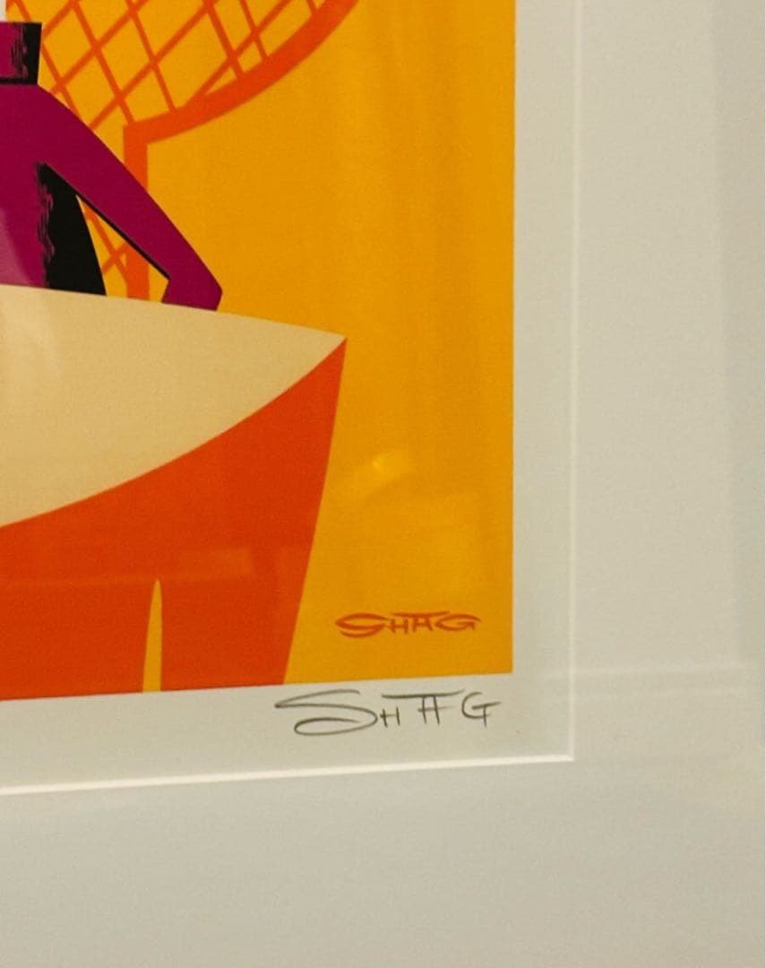 SHAG　シャグ　シルクスクリーン　額入　直筆サイン アート 藤原ヒロシ
