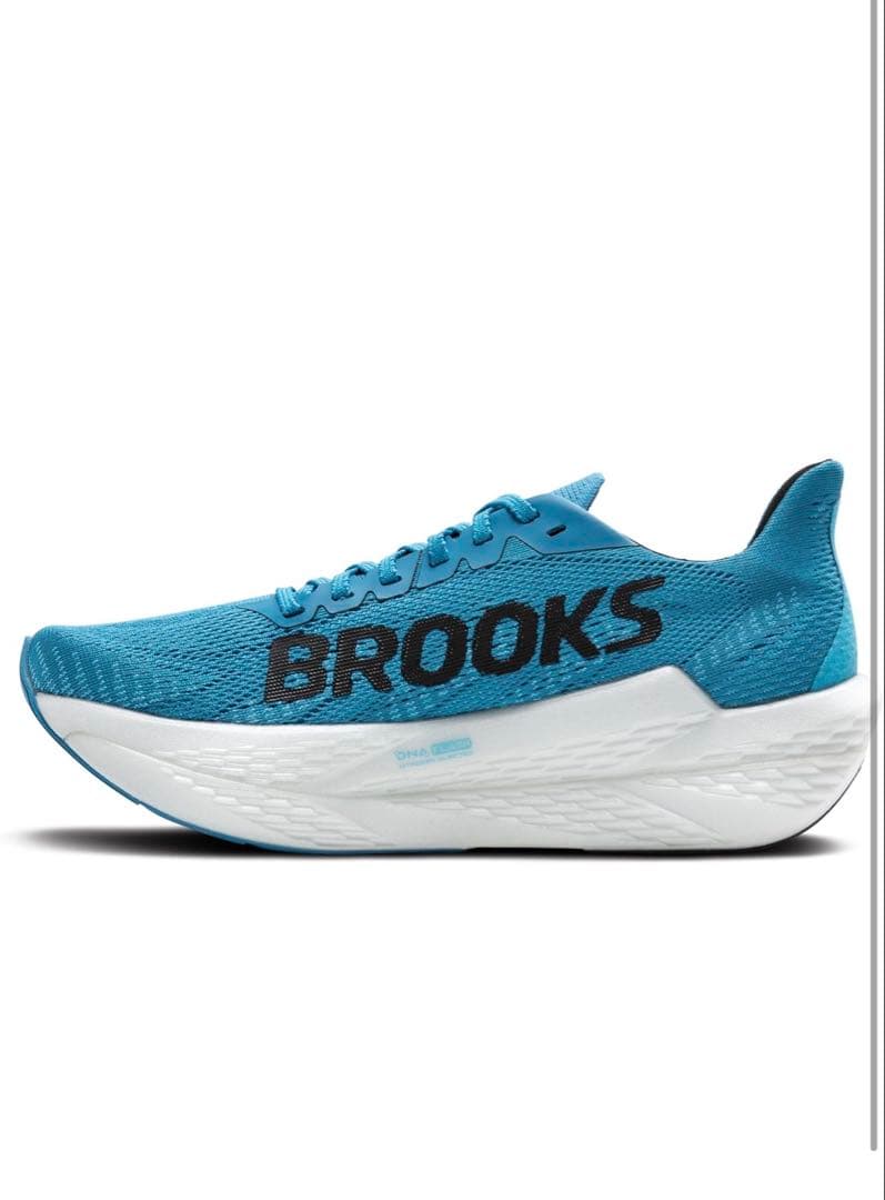 BROOKS 22.5cmスポーツシューズ 青/赤