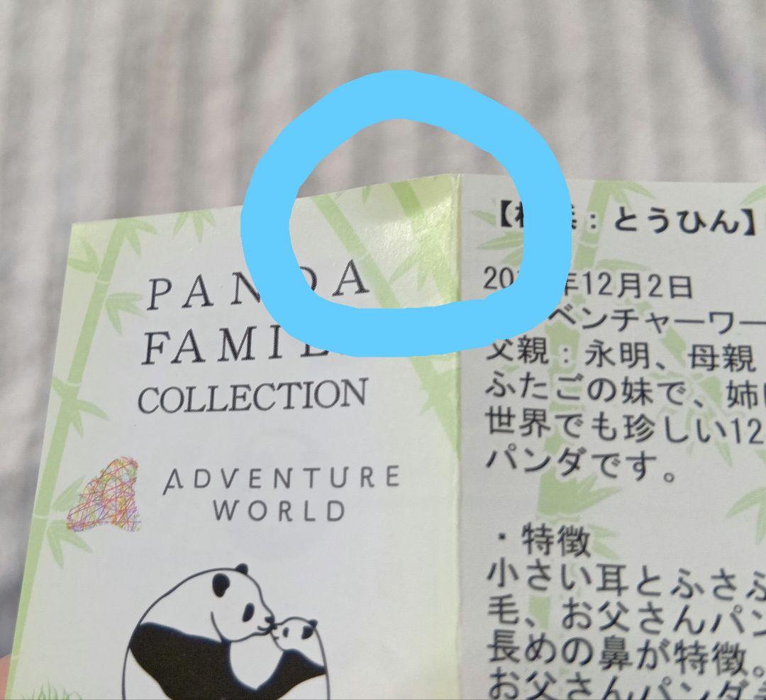 アドベンチャーワールド パンダファミリーコレクション フィギュア
