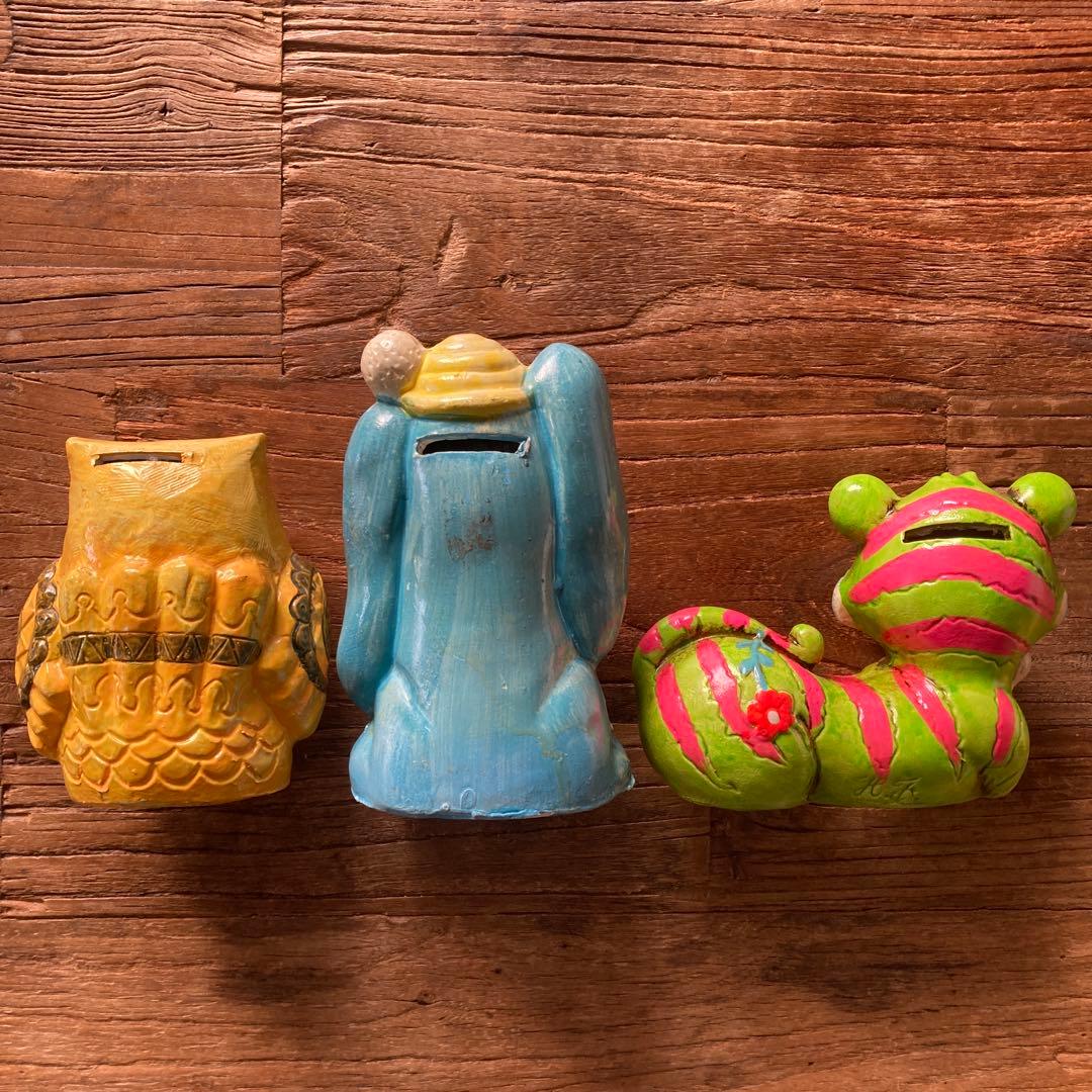 60s ヴィンテージ　フィギュア　ヒッピー　バンク　貯金箱　サイケデリック