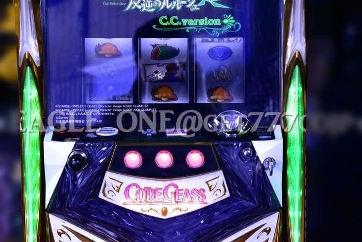 【名機】★コードギアスR2C.C.／ZS★サミー★パチスロ★アニメ★ジャンク★