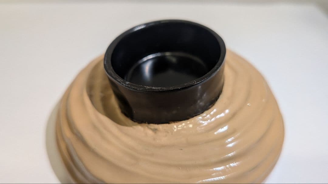 二代『川瀬表完』乾漆　提灯香合　茶道具　共箱　蝶　家紋