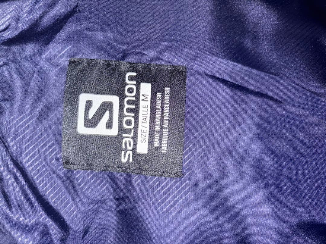 最終Salomon スキーウェアフード付きアウター ダークグリーンM