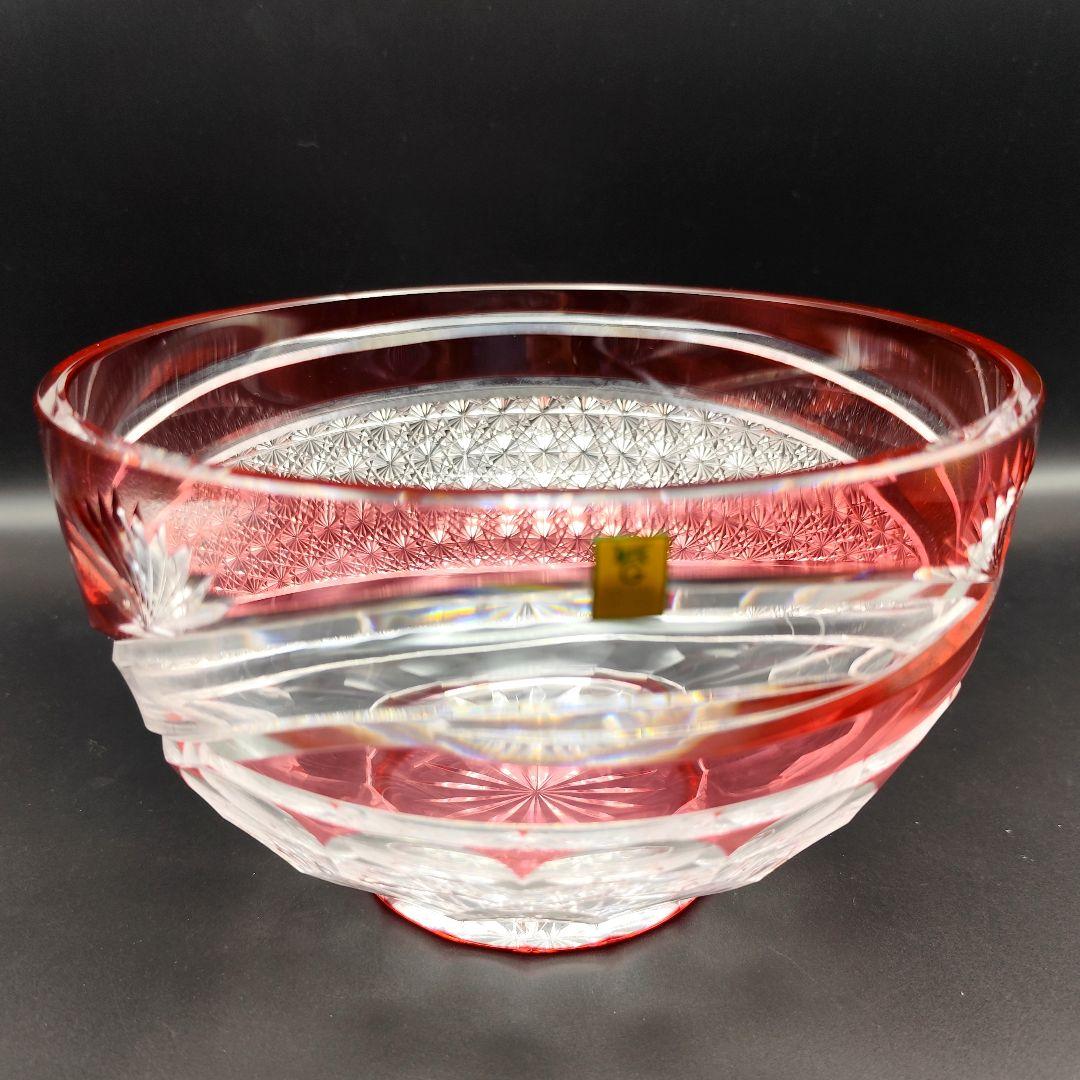 定価約16万円★超希少品 祝の膳 大鉢カガミクリスタル（切子、江戸切子、薩摩切子
