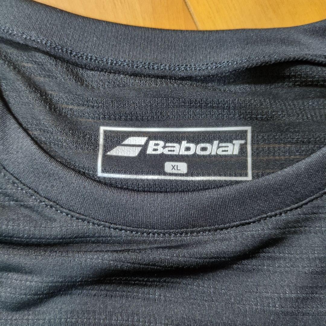 Babolat テニスウェア XL 黒 花柄ショートパンツ　セットアップ