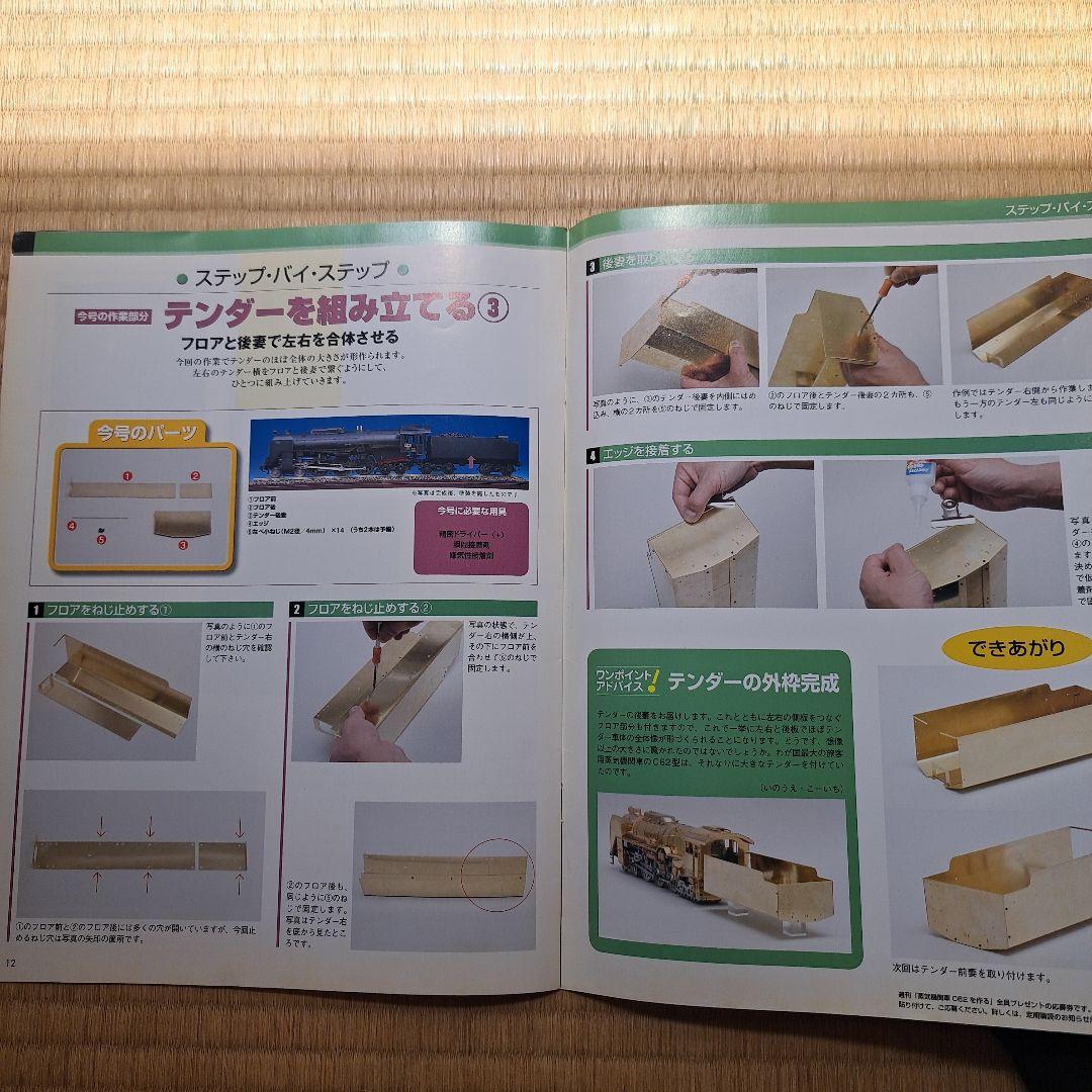 鉄道模型デアゴスティーニC62を作ろう。