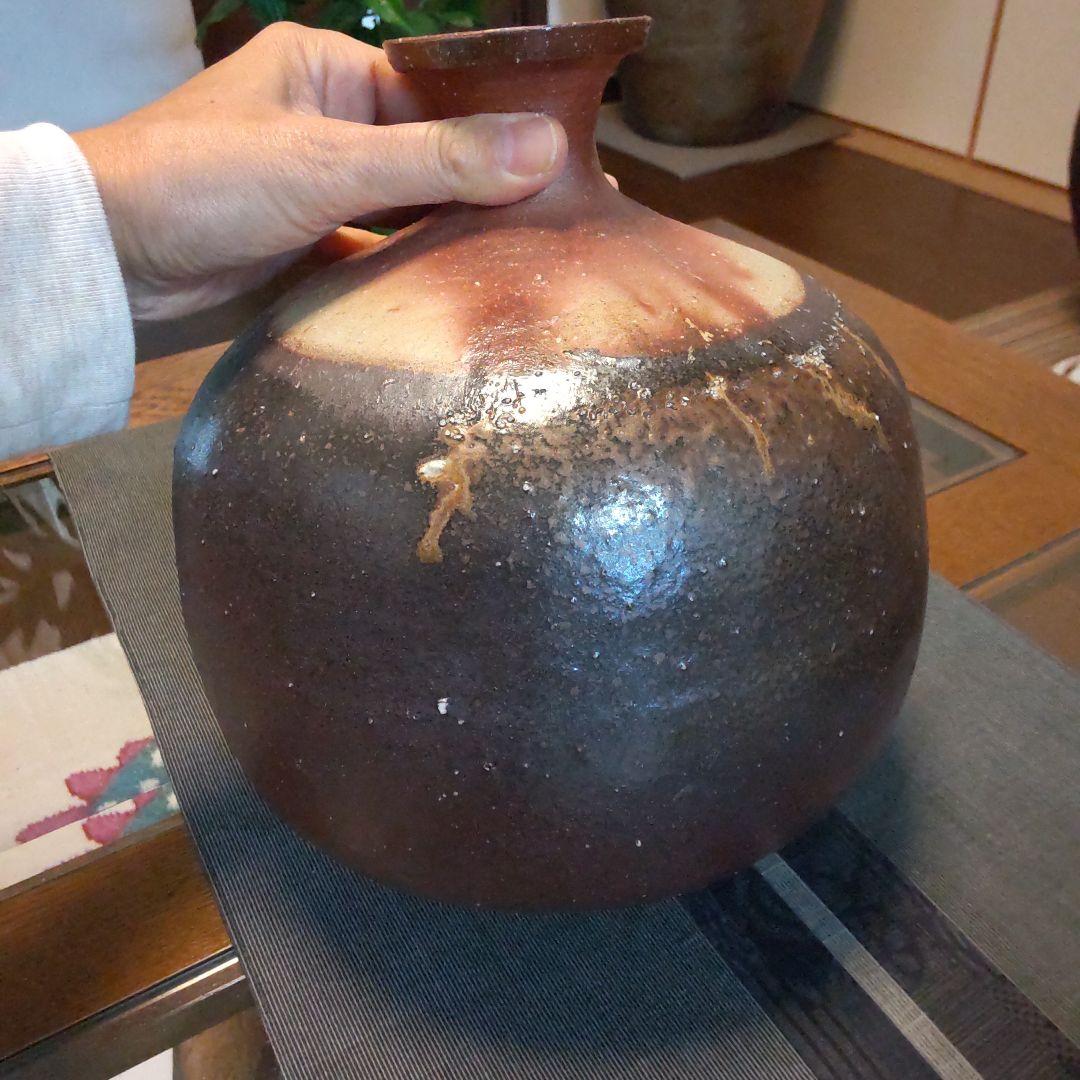 黒備前　蕪　54　備前焼