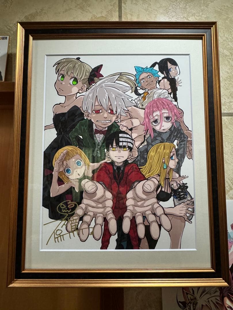 ソウルイーター展 複製原画 大久保篤 直筆サイン入り