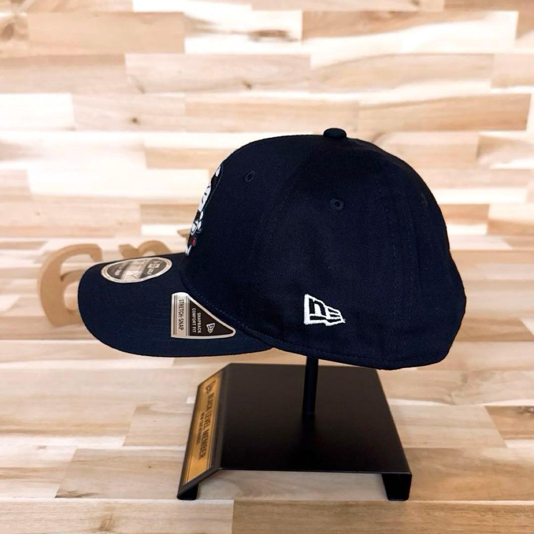 レア【ニューエラ×ドラえもん】限定コラボ ブラック ロゴ ゴルフ キャップ 黒