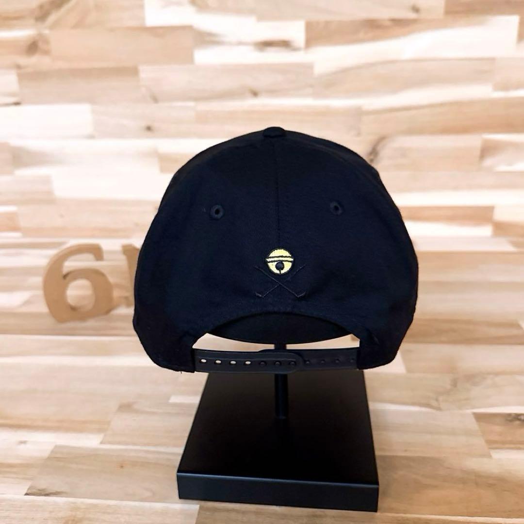 レア【ニューエラ×ドラえもん】限定コラボ ブラック ロゴ ゴルフ キャップ 黒