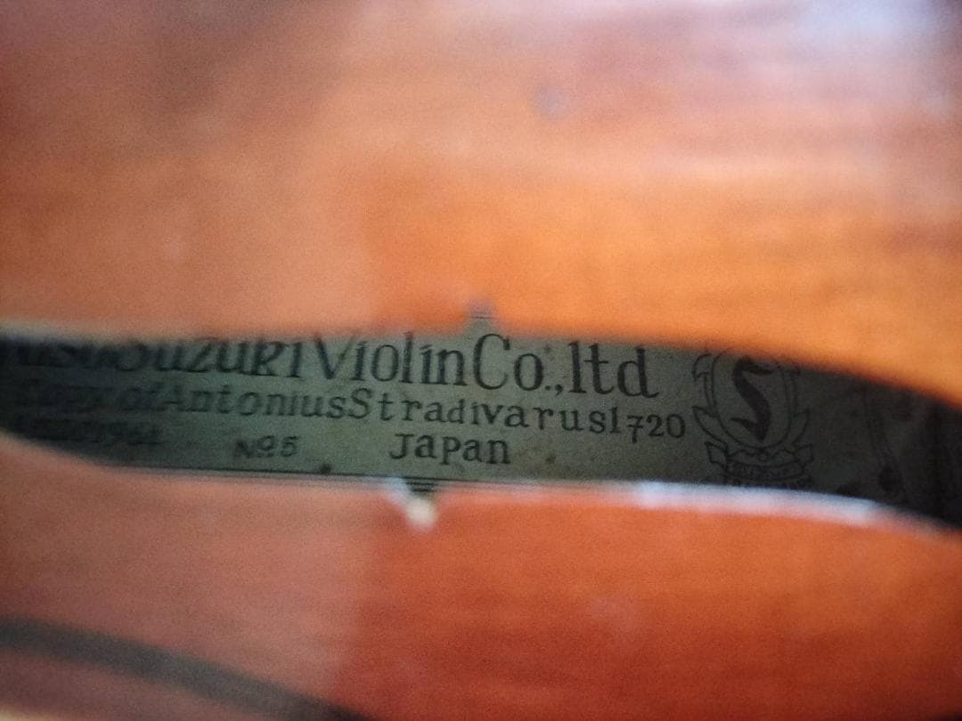 ズズキ　バイオリン　1964　NO.5 ビンテージ　ケース付　レア
