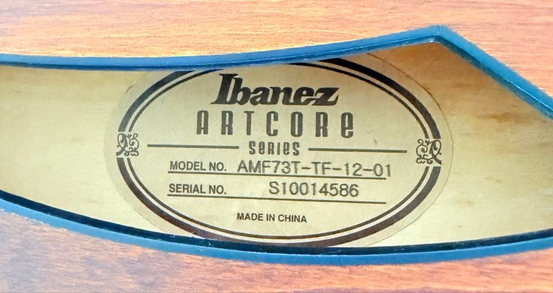 【美品】Ibanes AMF73T TF-12-01 セミアコ アイバニーズ