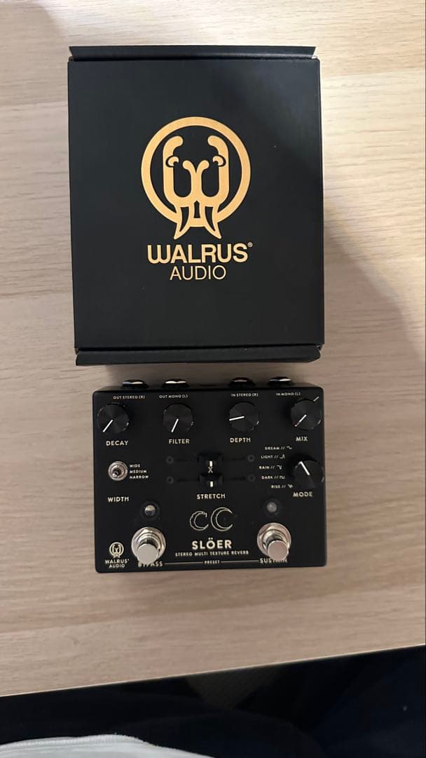 ギター walrus audio sloer(black)
